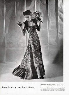 Lucile Paray 1937 Black lace, Photo Roye (Rubin)
