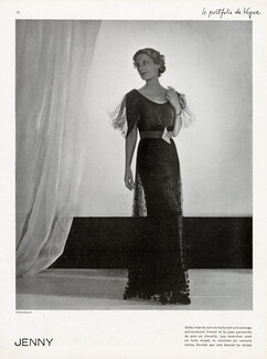 Jenny 1935 Robe du Soir, Photo Vogue-Studio
