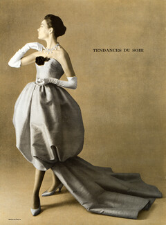Balenciaga 1957 Evening Gown, Fashion Photography