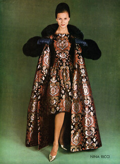 Nina Ricci 1960 Evening Gown and Coat, Photo Philippe Pottier