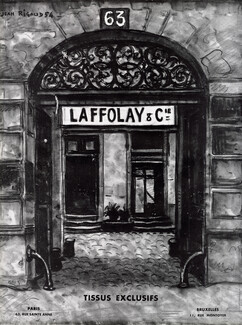 Laffolay & Cie 1954 Store, 63 rue Sainte Anne, Jean Rigaud