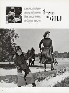 Hermès Golf Gloves, Madeleine de Rauch, Hermès 1949 Female golfers