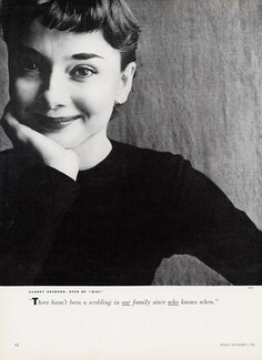 Audrey Hepburn 1951 Star of Gigi, Photo Irving Penn