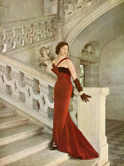 Pierre Balmain 1948 Evening Dress