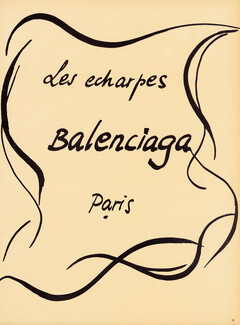 Les Echarpes Balenciaga 1960's