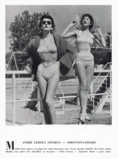 André Ledoux Sports - Simonnot-Godard 1953 Swimwear, Photo Seeberger