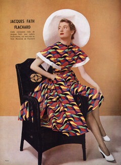 Jacques Fath 1951 Summer Dress, Flachard