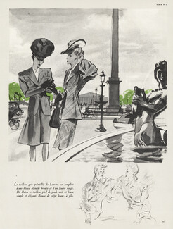 Lanvin, Jean Patou 1943 Pierre Mourgue, Place de la Concorde