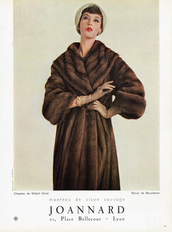 Joannard (Fur Clothing) 1957 Mink Coat, Boucheron, Photo Vogue-Studio