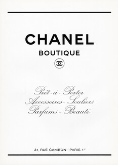 Chanel - Boutique 1982 Pret-à-Porter, 31 rue Cambon