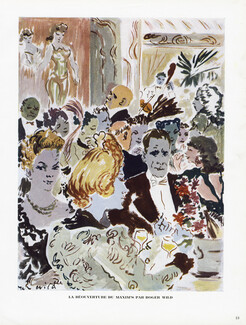 Maxim's Restaurant Cabaret 1946 "La Réouverture" Roger Wild