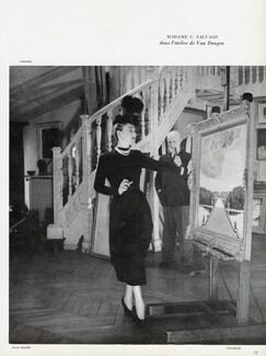 Jean Dessès 1947 Mrs C. Salvago, In Van Dongen's Workshop, Photo Harry Meerson
