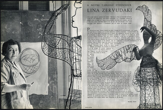 Lina Zervudaki, 1950 - Sculpture, Photos Savitry, Texte par Michel Dufet