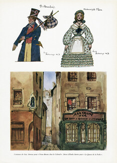 Guy Arnoux 1944 Costumes pour "Nous dînons chez le Colonel", Décor Emile Bertin