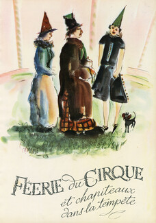 Féerie du Cirque, 1945 - Roger Ferrero Clowns, Circus, Rodo Mahert, Benois di Stetto, Text by Rodo Mahert, 11 pages