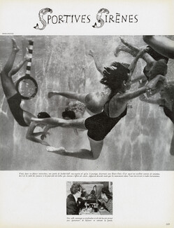 Sportives Sirènes, 1946 - Underwater Basket-ball In Restaurant