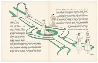 À l'ombre des Communiantes en fleurs, 1921 - André Marty, First Communion, La Gazette du Bon Ton, Text by Nicolas Bonnechose, 4 pages