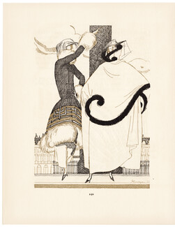 Paul Poiret 1921 Pierre Mourgue, La Gazette du Bon Ton, Mémoire Instructif sur les Modes