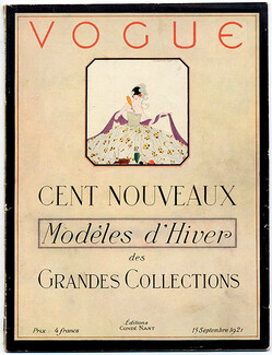 Vogue 15 Septembre 1921 (Édition Française) Arnaldo Luer