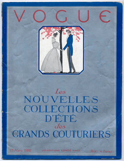 Vogue 15 Mars 1922 (Édition Française) André Édouard Marty