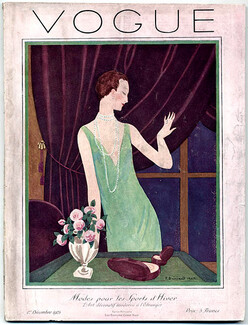 Vogue Décembre 1925 Pierre Brissaud, Modes pour les Sports d'Hiver