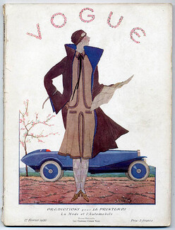 Vogue Février 1926 Georges Lepape, La Mode et l'Automobile