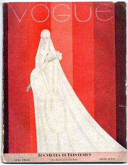 Vogue Mai 1928 Robe de mariée par Benito, 116 pages