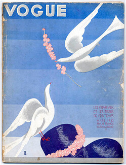 Vogue (Paris) Mars 1933 Benito, Les Chapeaux et les Tissus de Printemps