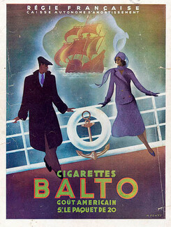 Cigarettes Balto 1933 Max Ponty