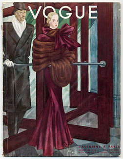 Vogue (Paris) Novembre 1933 Georges Lepape, modèle de Maggy Rouff