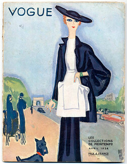 Vogue (Paris) Avril 1934 Benito, ensemble de Molyneux