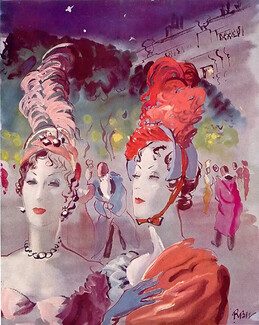 René Bouët-Willaumez 1937 Fashion Illustration