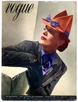 Vogue (Paris) Février 1938 Couverture réalisée par André Durst, Ensemble de Creed