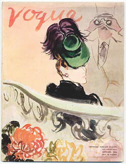 Vogue (Paris) Septembre 1938 Chapeau de Schiaparelli, Dessin de Carl Erickson, Premiers Modèles d'Hiver