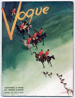 Vogue (Paris) Novembre 1938 Jean Pagès, Vénerie, Chasse à courre