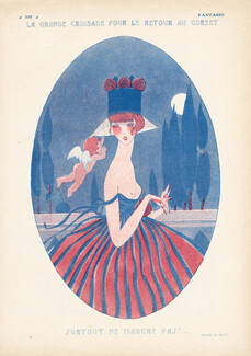 Le Retour au Corset, 1921 - Jean Ray Angel, Topless