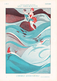 Les Barriqwomen — Sirènes Américaines, 1925 - Bonnotte American Mermaids