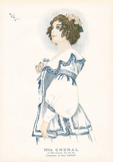 Mlle Chenal, 1912 - Henri Rudaux Marthe Chenal
