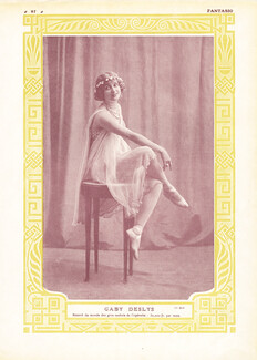 Gaby Deslys 1911 Portrait, Photo Bert