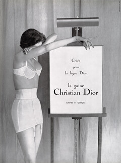 Christian Dior (Lingerie) 1955 Garter Belts, Brassiere, Photo Marai Marforen