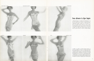 Combinés Cadolle, Charmis, Marie-Rose Lebigot, Marguerite Sacrez, Laure Belin, Christian Dior 1958 Photos Pottier