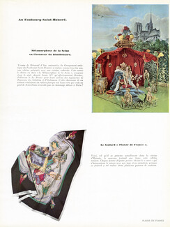 Hermès (Carrés) 1951 "Plaisir de France", Yvonne de Brémond d'Ars