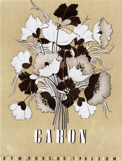 Caron (Perfumes) 1946 Flower, Gold ink