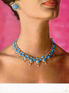 Cartier 1959 Or, Turquoise et Brillants, Set of Jewels