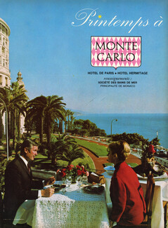 Monte Carlo 1968 Printemps, Hotel de Paris & Hotel Hermitage