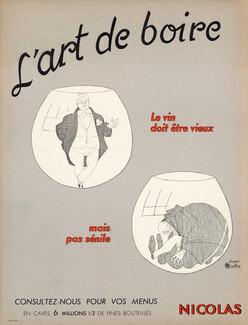 Nicolas 1954 L'Art de Boire, d'après Charles Martin