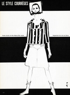 Le Style Courrèges 1965 René Gruau