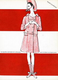 André Courrèges 1965 René Gruau
