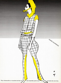 André Courrèges 1965 René Gruau