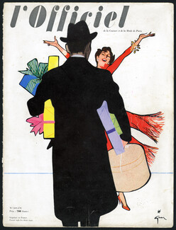René Gruau 1952 L'Officiel Cover